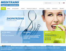 Tablet Screenshot of meditrans.pl